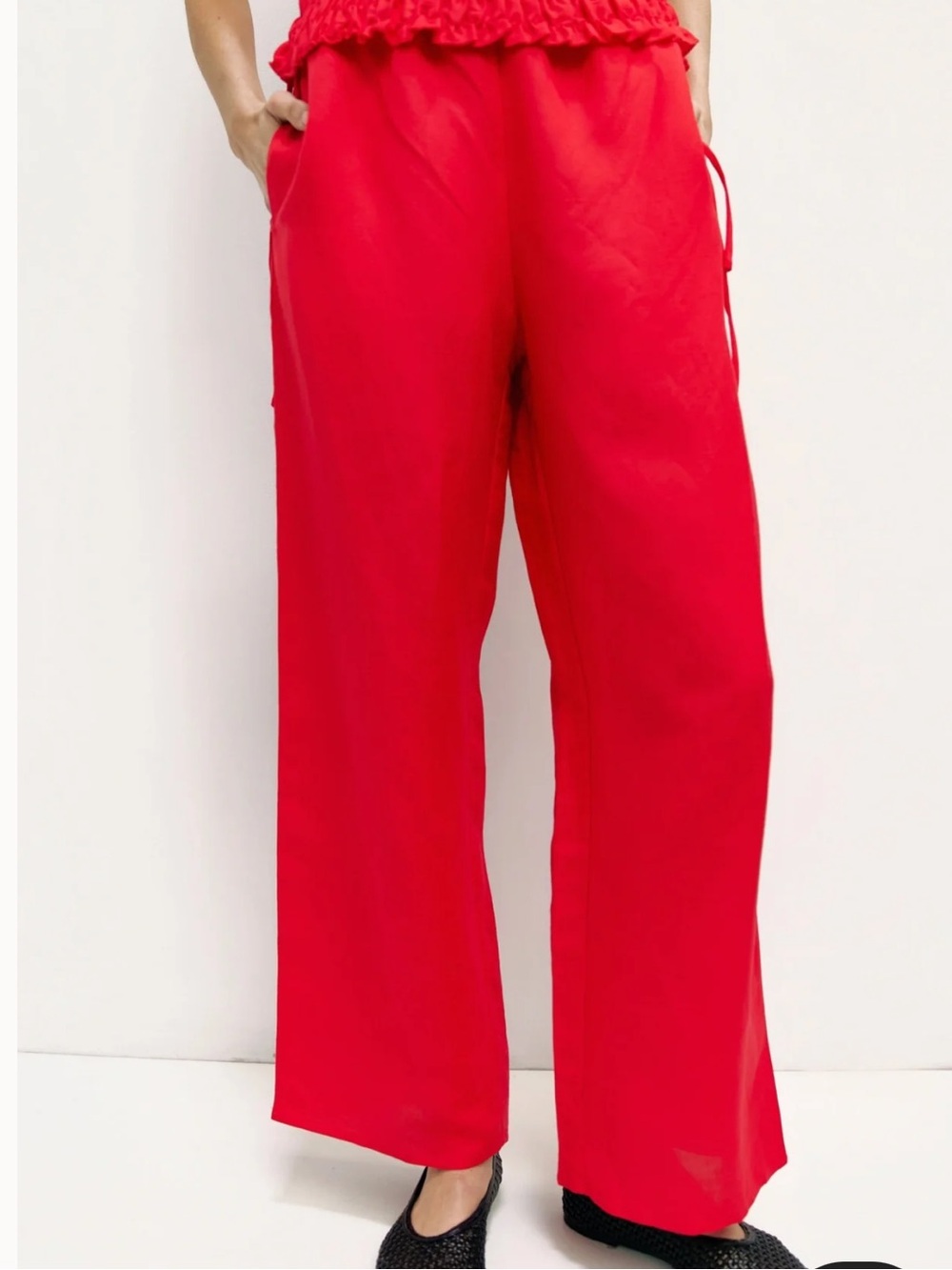 Mod Ref Red Linen Pants - Picture 4 of 7